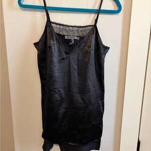 BCBGeneration Black Satin Camisole